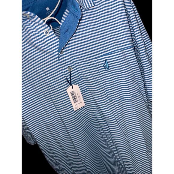 NEW WITH TAGS JOHNNIE-O Best Seller Original 4-Button Polo - Matthis Stripe e Ex - Picture 6 of 11